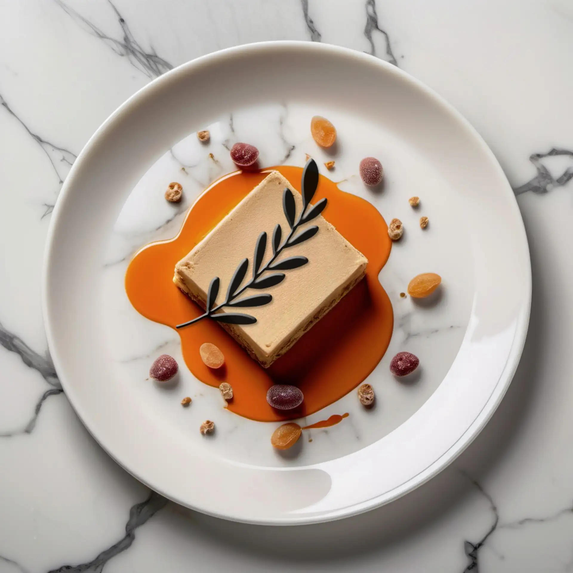 Twig tuile on dessert