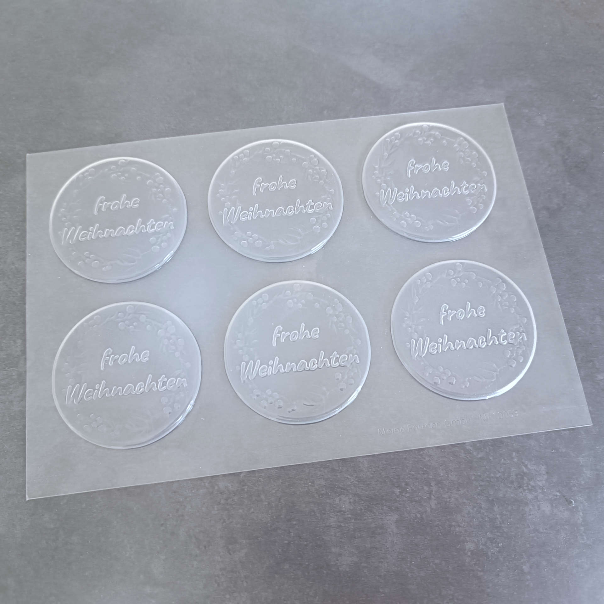 Schokoladenform Schokoladentaler Frohe Weihnachten