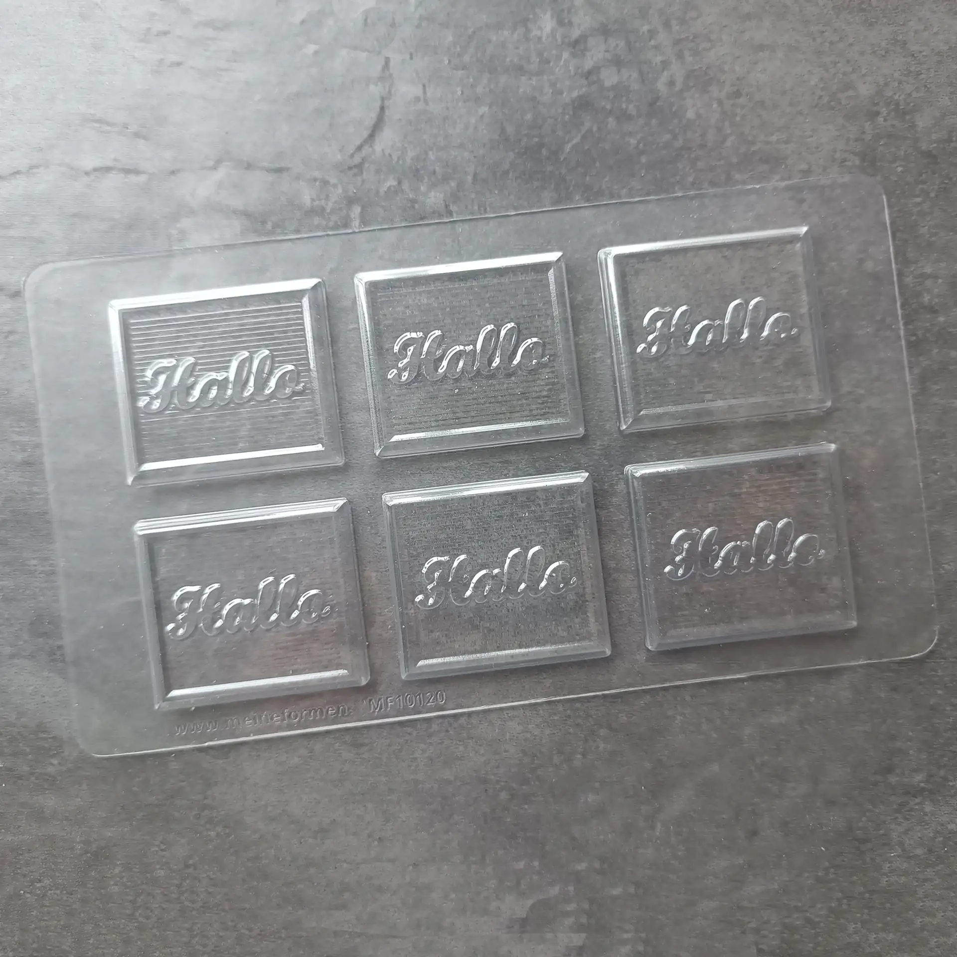 'Hallo' Mini Chocolate Tablet Mould