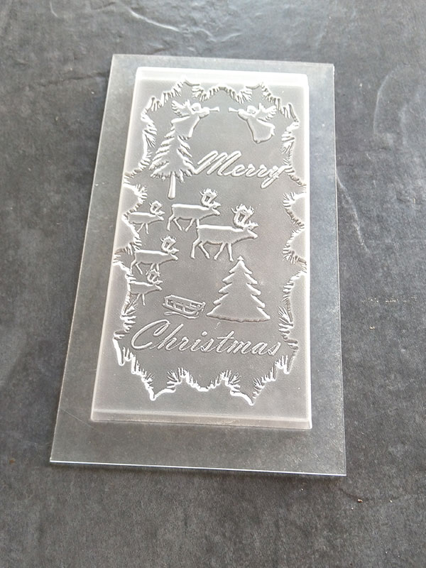 Chocolate Mould Merry Christmas Forest