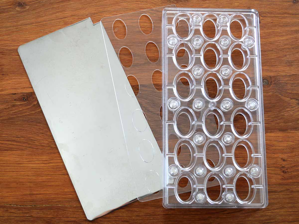 Chocolate mould oval chocopro
