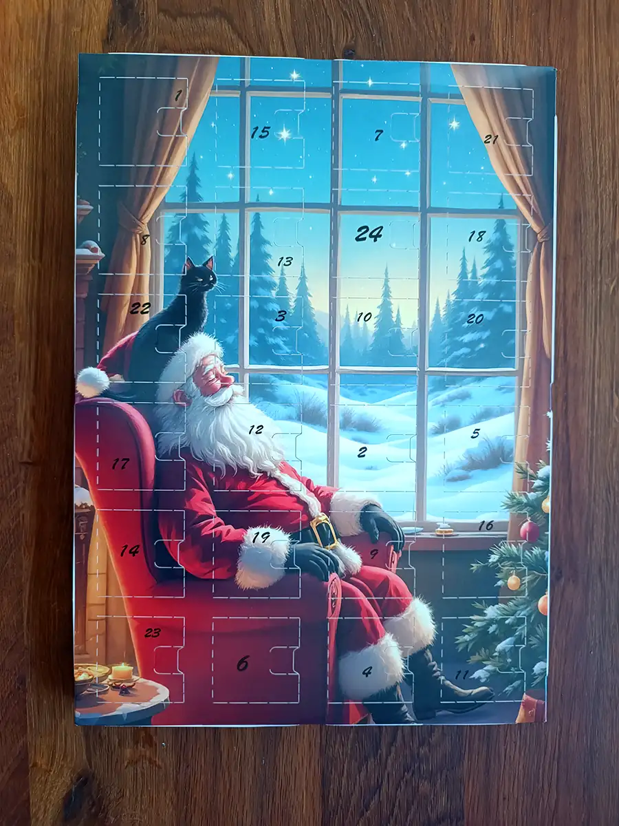 Adventskalender für Pralinen und Trüffel