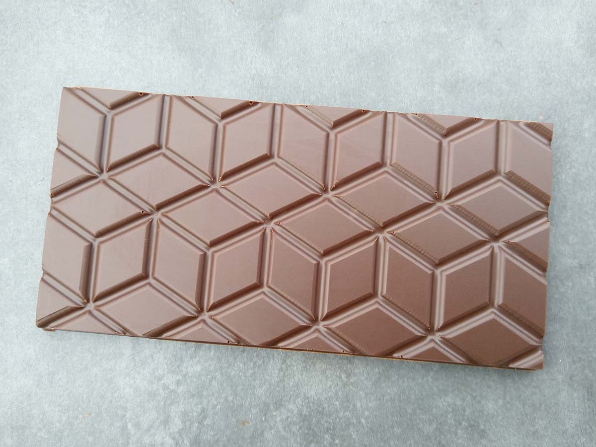 Cube chocolate tablet