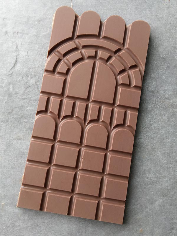 Chocolate tablet Hamburg Dammtor