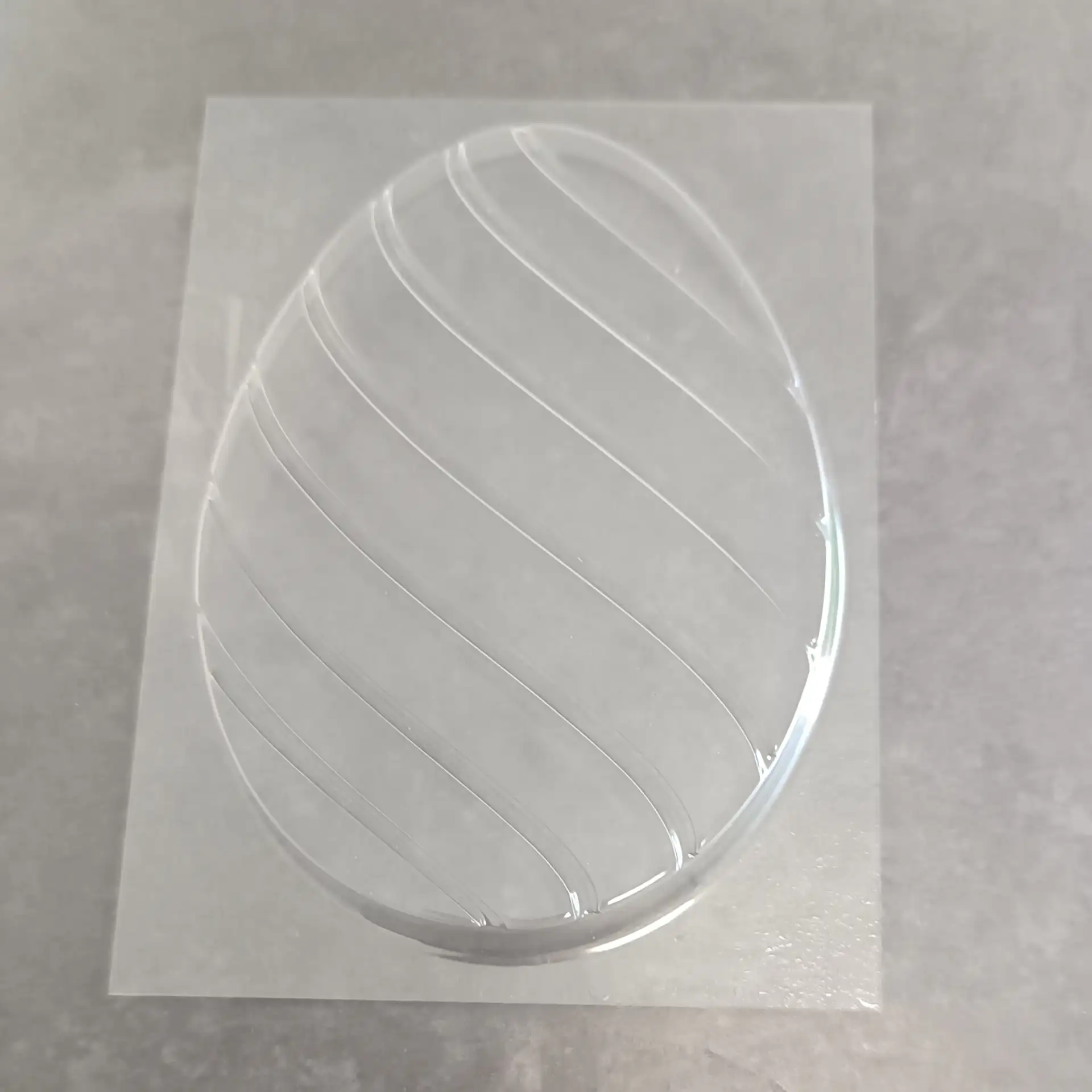 Osterei Form für Schokoladentafel